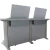Import Flip computer desk hidden embedded steel office steel multi-function teaching with computer multimedia table from China