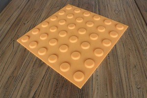 Flooring Rubber tactile paving tiles for blind