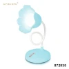 flower shape adjustable light touch led battery operated table lamps