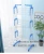 Import Foldable 3 tier clothes drying rack rolling collapsible laundry dryer hanger stand indoor outdoor dark blue cloth storage rack from China