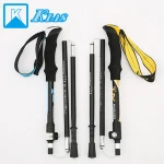 Foldable walking stick folding trekking pole hiking pole