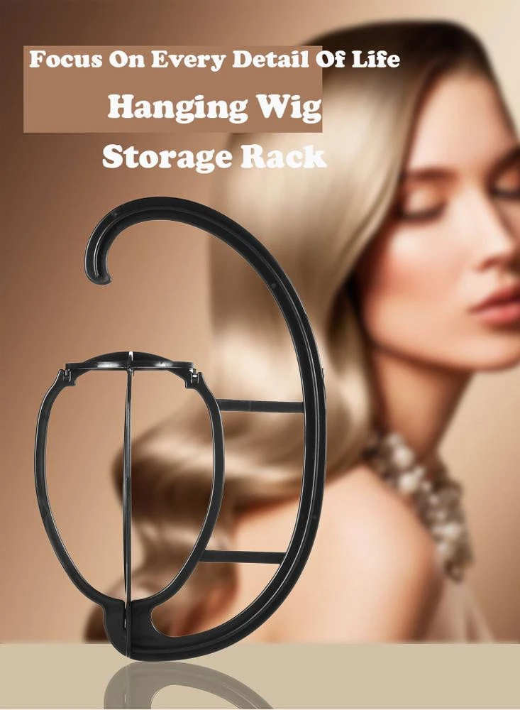 Folding Plastic Wig Stand for Wig Display and Holding
