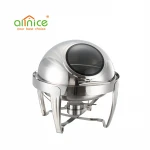 Food Warmers round shape stainless steel buffet chafing dish