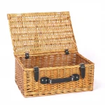Free Sample Cheap Handicraft Custom Wood Willow Wicker Picnic Basket For 4