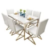 free shipping New Style Home Furniture Luxury Dining Room Italian dining Table and Chair Set