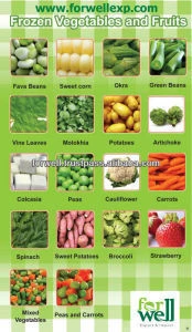 Frozen Vegetables ( Beans - Peas - Carrots - Broccli- Okra - Molokhia - Spanich -French fries )