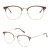 Import FS3766 Japanese  Brands  Eyewear Acetate Metal Optical Frame Titanium Rimless Glasses from China