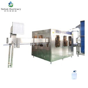 Full automatic small bottling liquid pure  water washing filling capping machine production line for manufacturer price