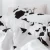 Import Full size comforter sets Black and white cow pattern duvet cover set from China