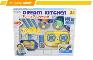 funny cooking utensils game tableware kitchen set toy for kids