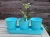 Import GALVANIZED ZINC METAL HERB FLOWER POTS PLANTER SET OF 3 ON TRAY from China