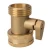 Import Garden Brass One-Way Hose Connector With Shut-Off from China