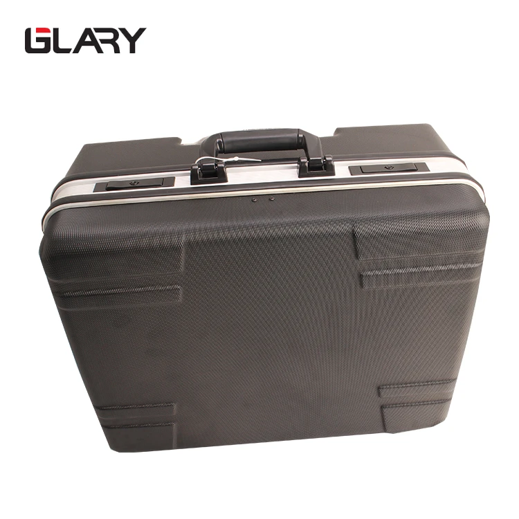 Glary Molded Hard aluminum ABS tool case with tool pallets lights