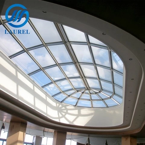 glass price safety full tempered laminated insulated glass for curtain/roof