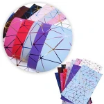 Gold Foil Metallic Color Printing Pvc Artificial Leather For Bag 71939