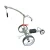 Import Golf Push Cart Swivel Foldable 3 Wheels Pull Cart Golf Trolley with Umbrella Stand golf caddy electric from China