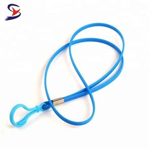 Good quality cheap custom silicone lanyard for id card holder