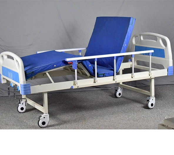 Good quality hospital bed aluminium alloy folding side rail ABS dumping guardrail