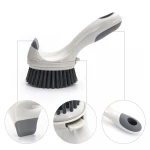 Good Quality Kitchen Tool Plastic Kitchen Brushes Washing Cleaning Short Brush For Bowl