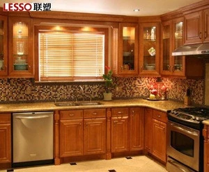 Good quality rubber wood kitchen cabinet
