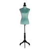 Grey color fabric cheap female mannequin for sale with wooden base