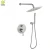 Import Guangdong Kaiping Professional stainless steel 304 Rainfall Shower Head Wall Mounted Bathroom concealed Mixer Shower from China