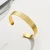 Import Hammered Bangle 14K Gold Plated Stainless Steel Bracelet Simple Minimalist Present Gift Unisex Jewelry Fashion Accessories from China