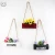 Import Hanging long tubular metal wall hanging indoor wall decoration Artificial flower container Layered flower pot Decoration crafts from China
