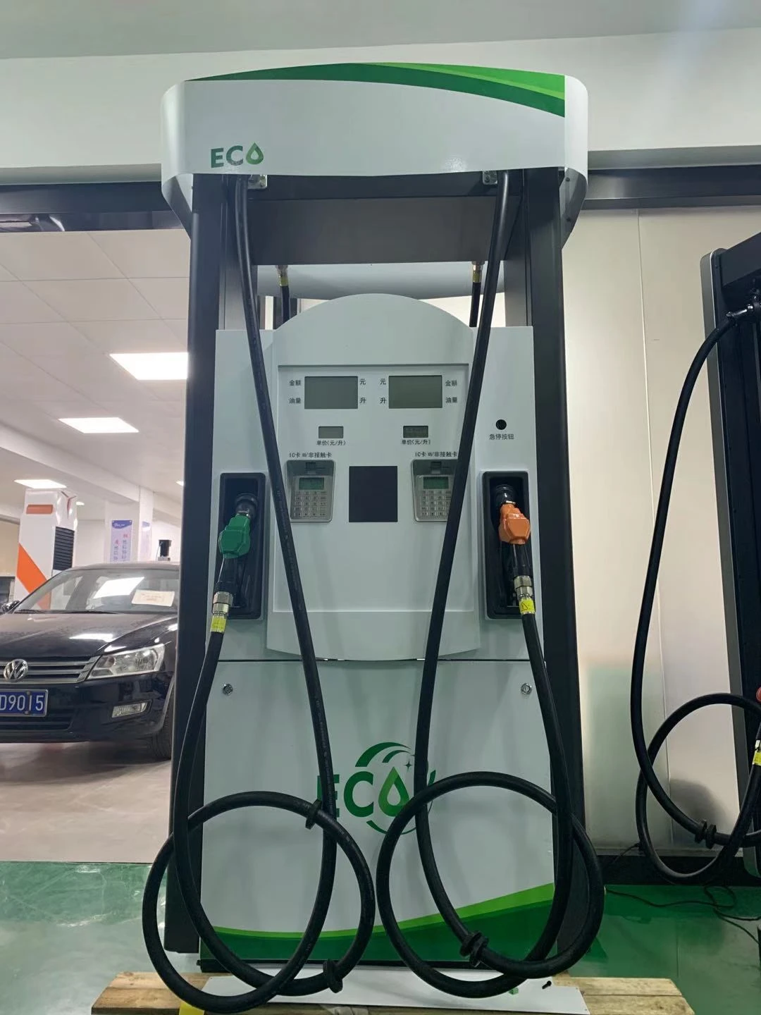 Haosheng brand Eco series four nozzle green color fuel dispenser