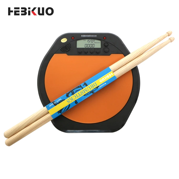 HEBIKUO Made In China Hot Sale orange electronic drum practice pad