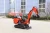Import hengwang 0.9 ton landscaping machinery 0.9t digger mini excavator for sale ontario from China