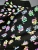 Import hi vis custom Chinese dragon pattern rainbow colorful reflective clothing 4 ways elastic spandex fabric material for clothes from China