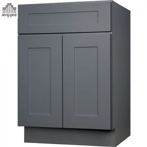 High End Knock Down Shaker American Standard Kitchen Cabinetry Gray