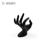 High End Resin Painted Hand Shape Ring Holder Jewelry Display Stands