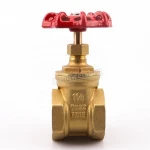 High Pressure Forging DN32 PN16 Female Thread Red Iron Handwheel Brass Gate Valve