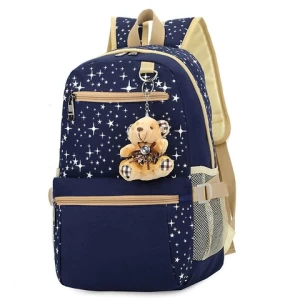 High Quality 3 in 1 Sublimation Toddler Backpack Korean Customized School Bags 3 pc Set for Teenage Girls