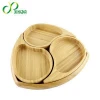 high quality biodegradable unique disposable dessert plates bamboo snacks dish plate set