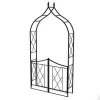 High Quality Brown Outdoor Garden Metal Arch with Gate