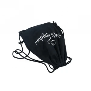 High quality canvas bag customized fashion canvas beach drawstring bag small cotton canvas drawstring draw string bag logo