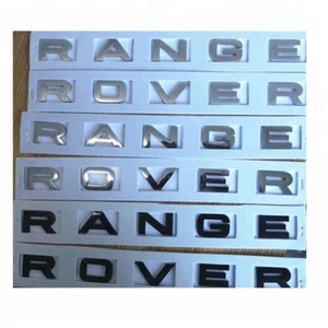 High Quality Chinese Car Logo Stickers Land And Rover Logo 3D Chrome Letters