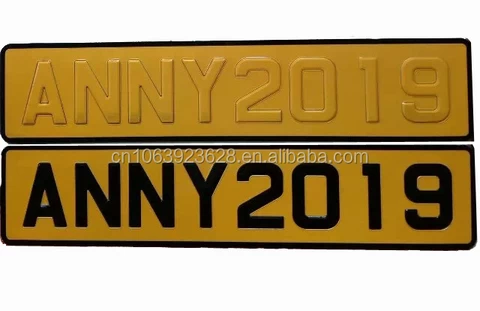 High Quality Double Layer Number Plate Reflective Car License Plate