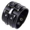 High quality Europe classic style Genuine leather bracelet with stainless steel accessories