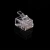 Import High quality gold plated RJ11 telephone crystal head Cat3 phone modular plugs 6P4C connector from China