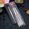 High Quality Metal 18/8 Stainless Steel Titanium Chopsticks for Korean Japanese