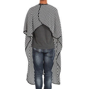 High Quality Polyester stripe Cutting Hair Waterproof Hairdresser Capes