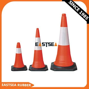 High Quality Red & White PE Plastic Traffic Cone Roadway Safety