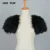 Import High Quality Russian Market Pretty Ostrich Feather Fur Poncho Customized Shawls from China