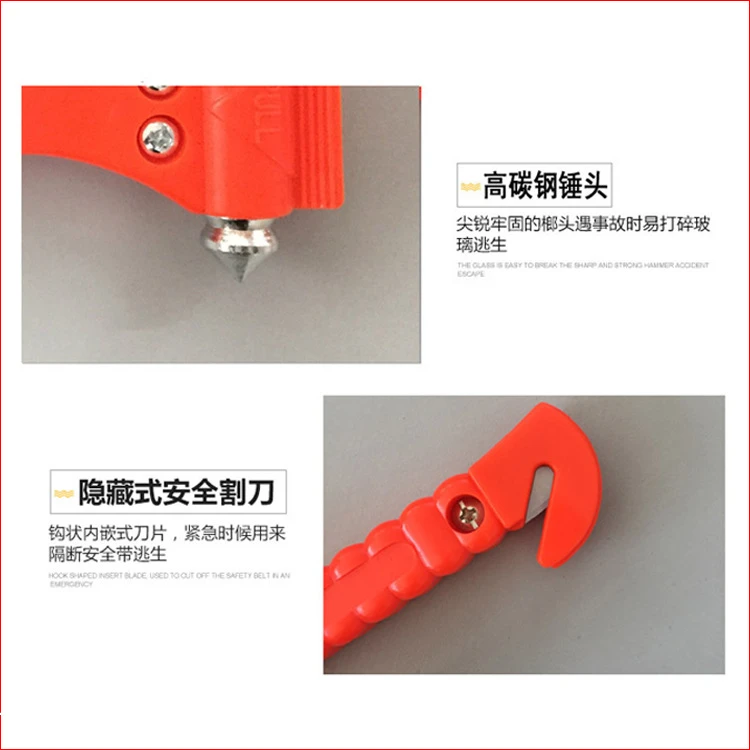 high quality safety hammer for car window breaker car mini safety  emergency tools hammer window breaking jumping