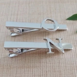 High quality silver tie pin for men