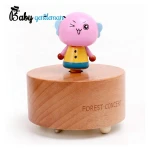 High quality small wooden girls music box with customize Z07066B
